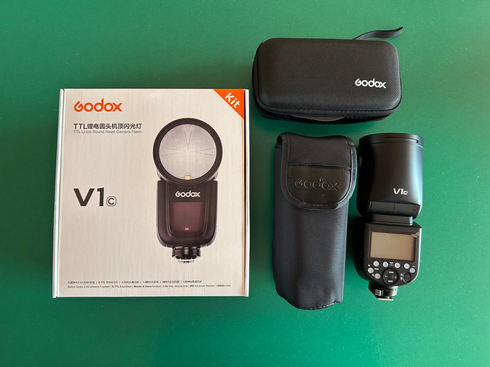 Godox Speedlite V1 flitser voor Canon, TV, Hi-fi & Vidéo, Photo | Flash, Enlèvement, Comme neuf, Canon