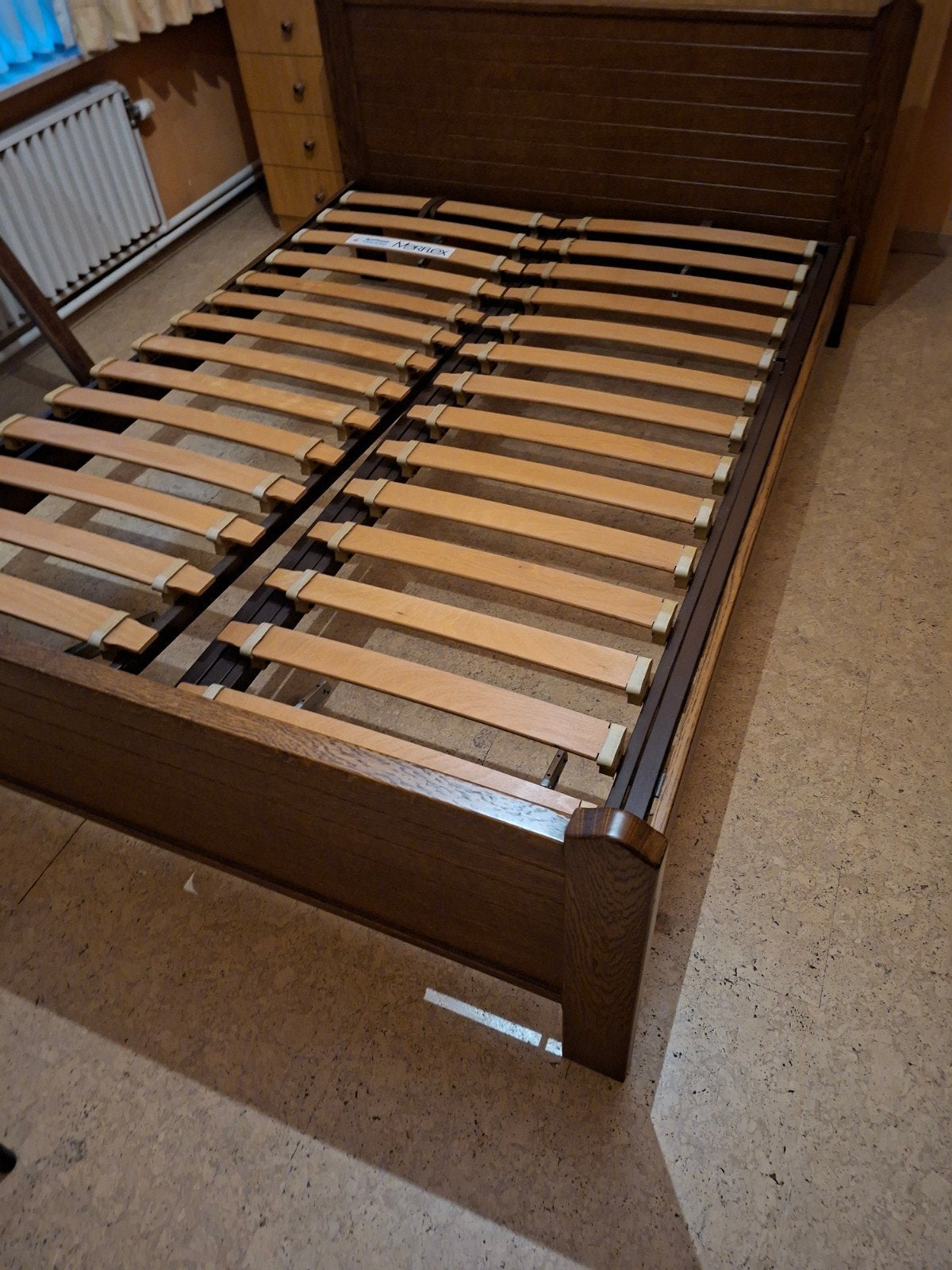 Mooie eiken massieve bed 1400 breed 2000 lang, Ophalen