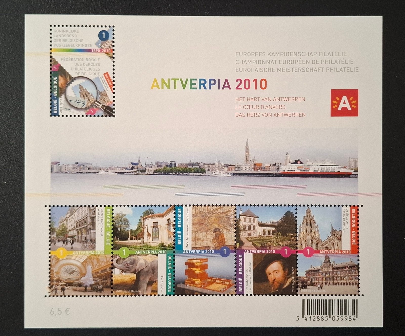 België: OBP 3985/90-BL177 ** Antverpia 2010., Frankeerzegel, Ophalen of Verzenden, Zonder stempel, Postfris