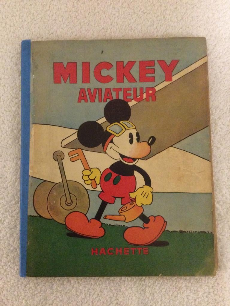 BANDE DESSINÉE ANCIENNE MICKEY AVIATEUR 1939 N18, Enlèvement ou Envoi, Walt Disney
