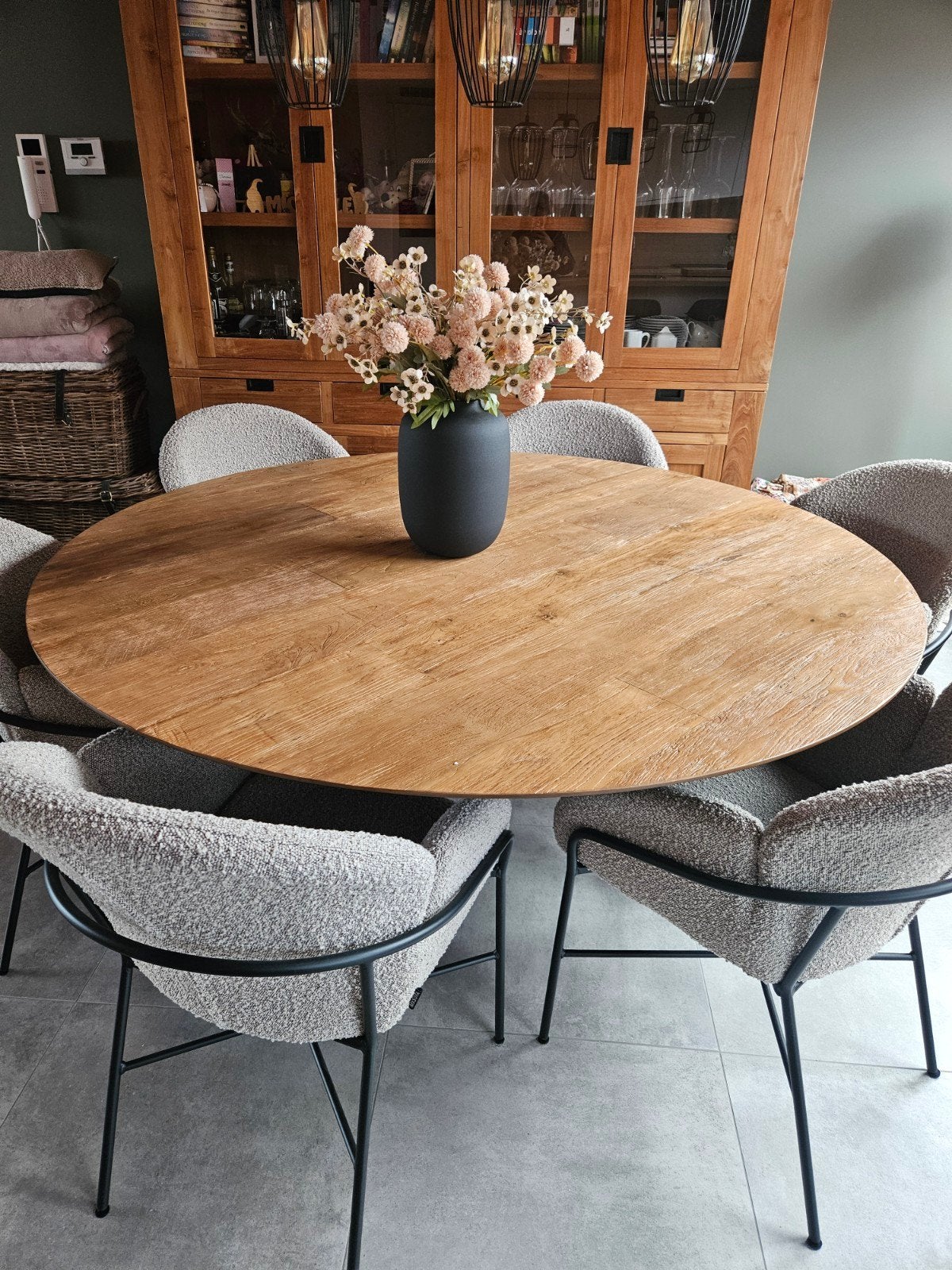 teak tafel, Huis en Inrichting, Ophalen, Zo goed als nieuw, 150 tot 200 cm