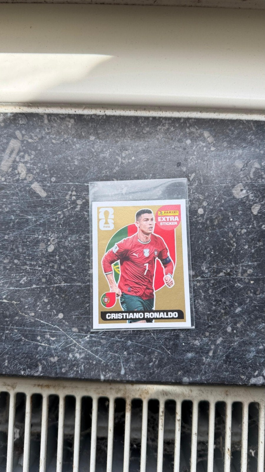 Extra sticker gold (Cristiano Ronaldo), Hobby & Loisirs créatifs, Autocollants & Images, Enlèvement, Autocollant
