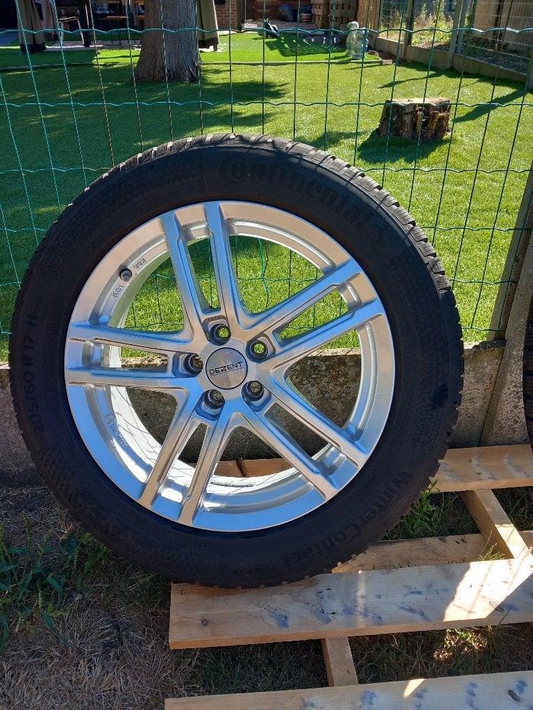Winterbanden, Auto-onderdelen, Banden en Velgen, Ophalen, Gebruikt, Banden en Velgen, 17 inch