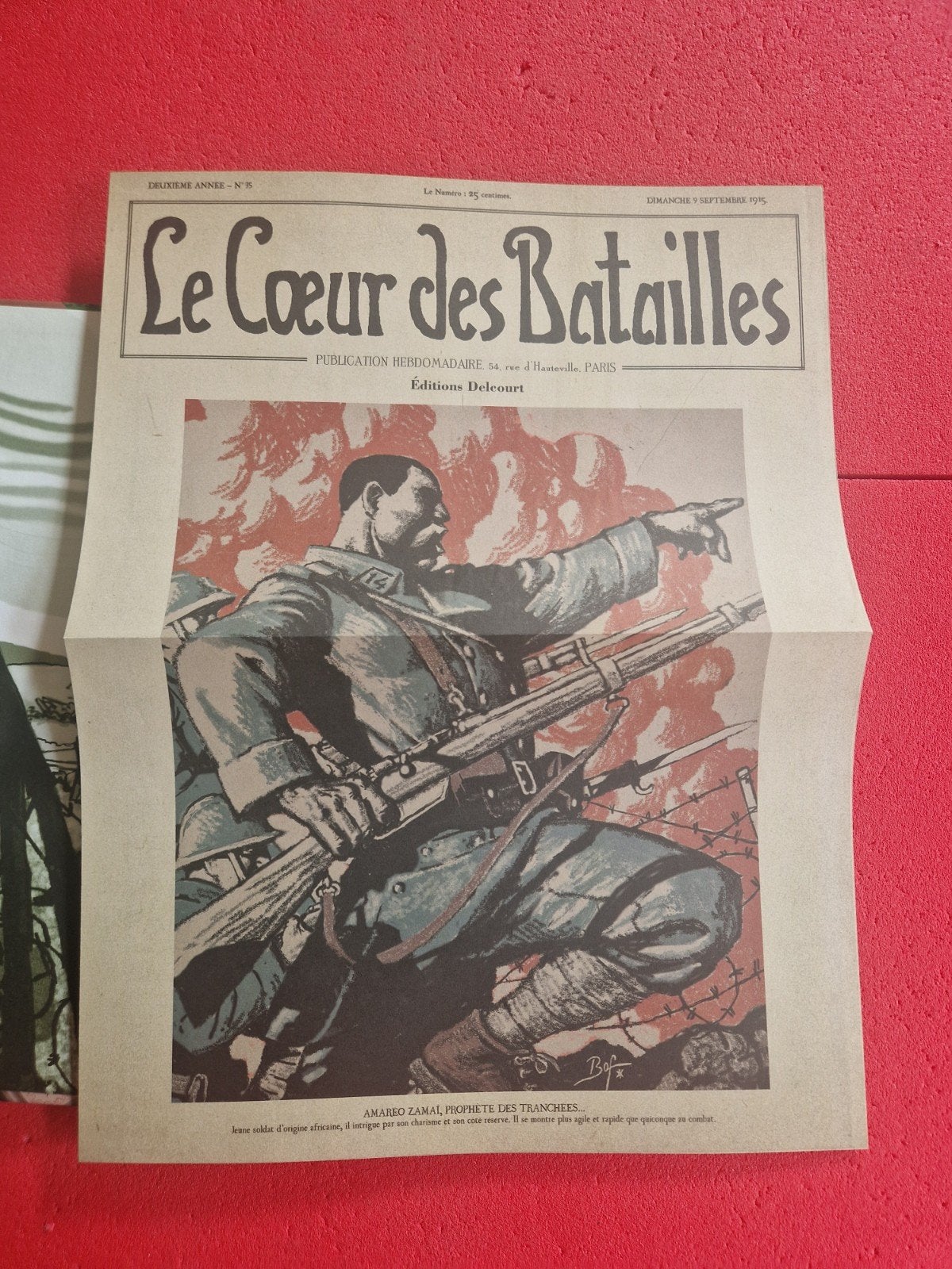 bd le cœur des batailles 1,EO, avec journal d époque, Ophalen of Verzenden