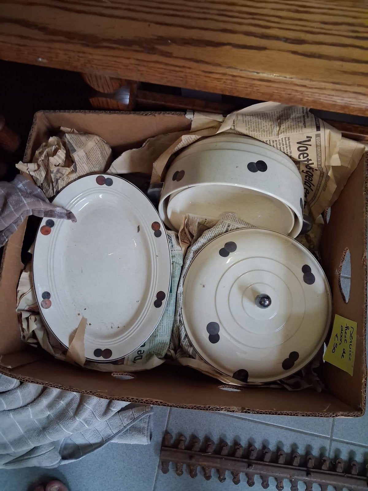 Van alles te koop., Enlèvement