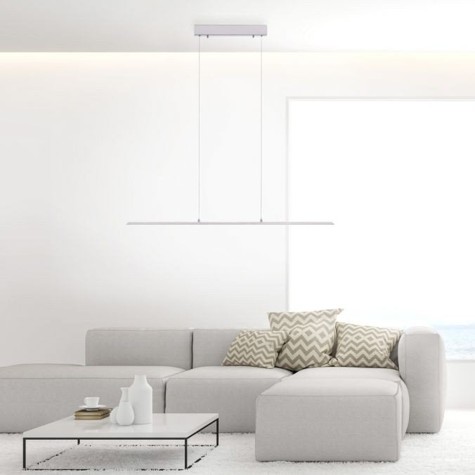 Suspension Paul Neuhaus PURE-LITE LED couleur acier inox, Enlèvement, LED