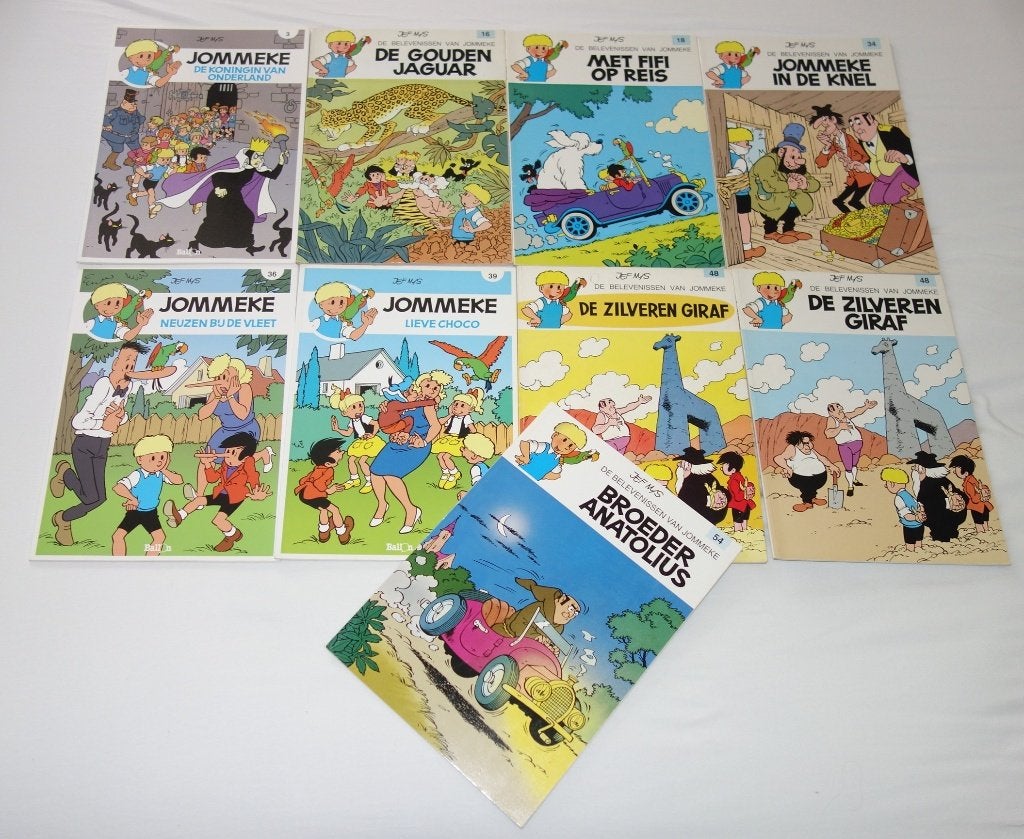 Verzameling strips Jommeke in kleur., Boeken, Stripverhalen, Meerdere stripboeken, Ophalen of Verzenden, Gelezen, Jef Nys