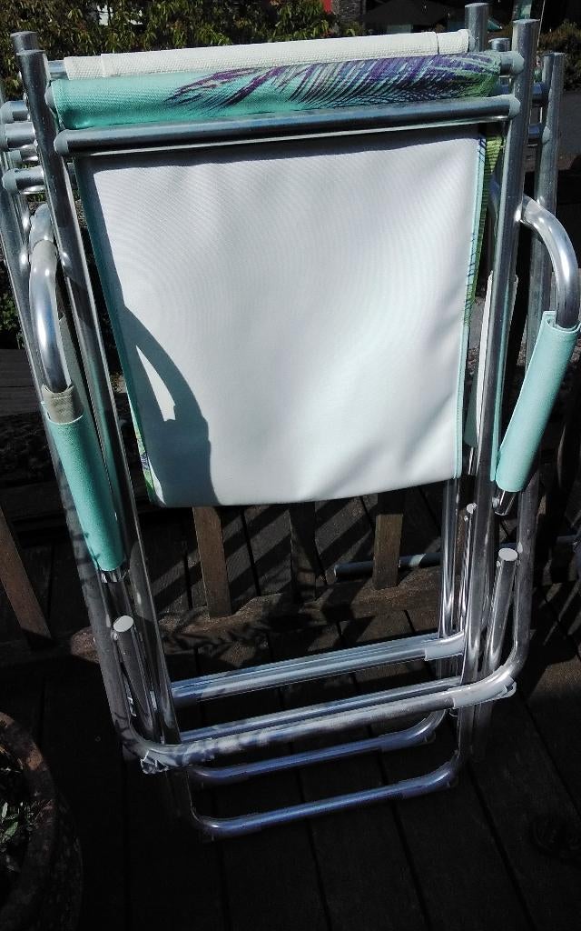 Strandstoel, Tuin en Terras, Ophalen, Zo goed als nieuw, Aluminium, Inklapbaar