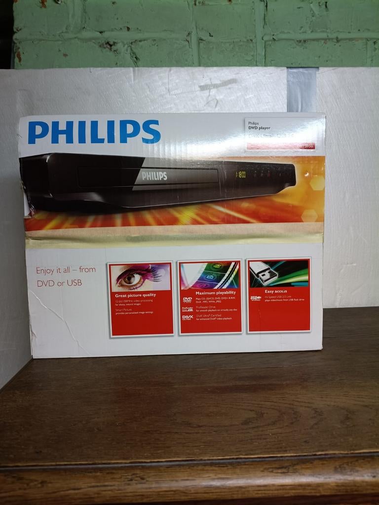 Lecteur DVD Philips à donner.

Fonctionne correctement.
Avec, Verzamelen, Poppenhuizen en Toebehoren