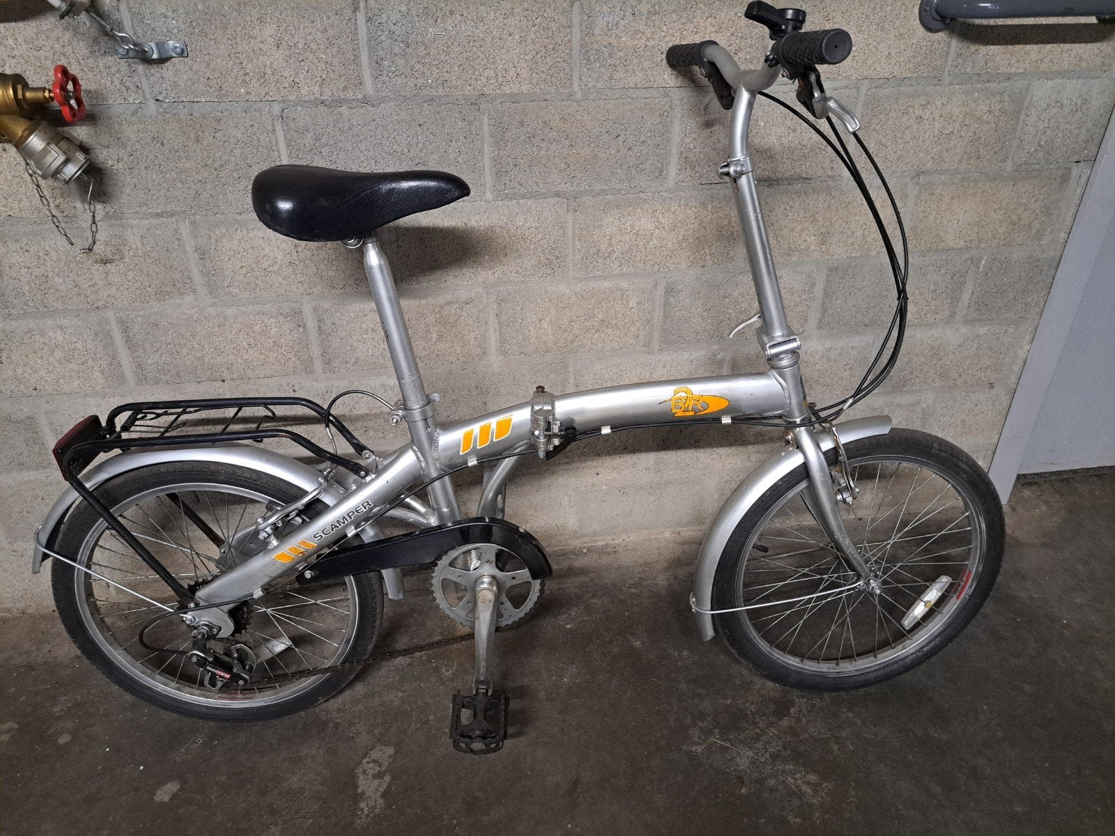 plooibare minifiets, Fietsen en Brommers, Fietsen | Vouwfietsen, Ophalen, 20 inch of meer, Gebruikt, Velgrem