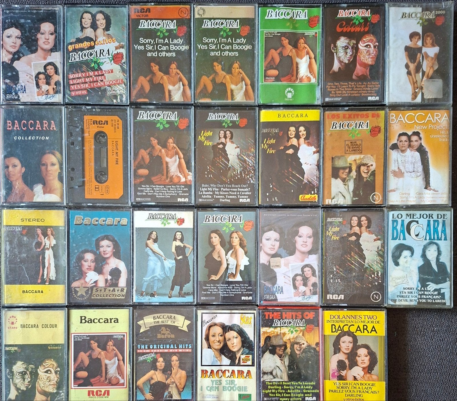 27 SANGLES POUR CASSETTES BACCARA, CD & DVD, Cassettes audio, 26 cassettes audio ou plus, Originale, Dance, Avec boîte de rangement, étagère ou coffret