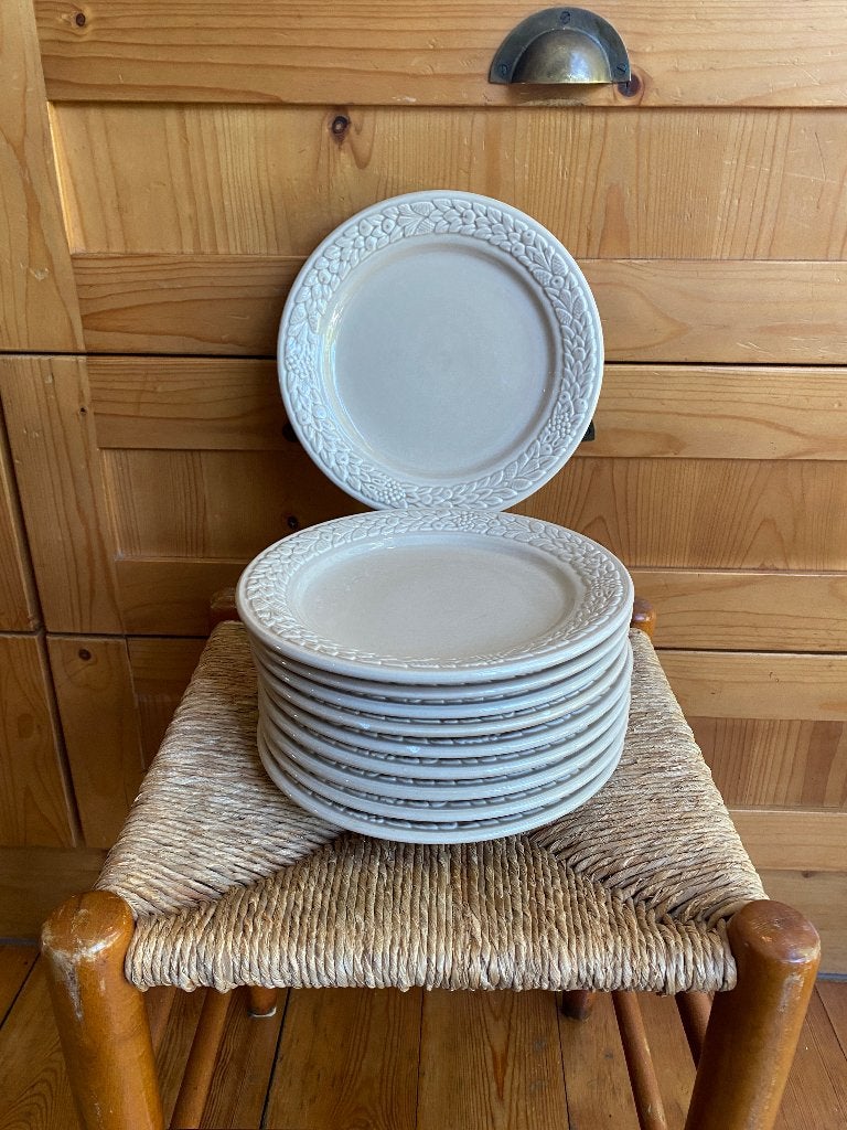 10 dessert- of ontbijtborden, Enlèvement, Comme neuf, Poterie, Assiettes(s)