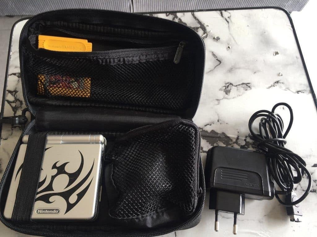 Retro Game Boy Advance SP ,Tribal editie /AGS-001,Als nieuw!, Games en Spelcomputers, Spelcomputers | Nintendo Game Boy, Ophalen