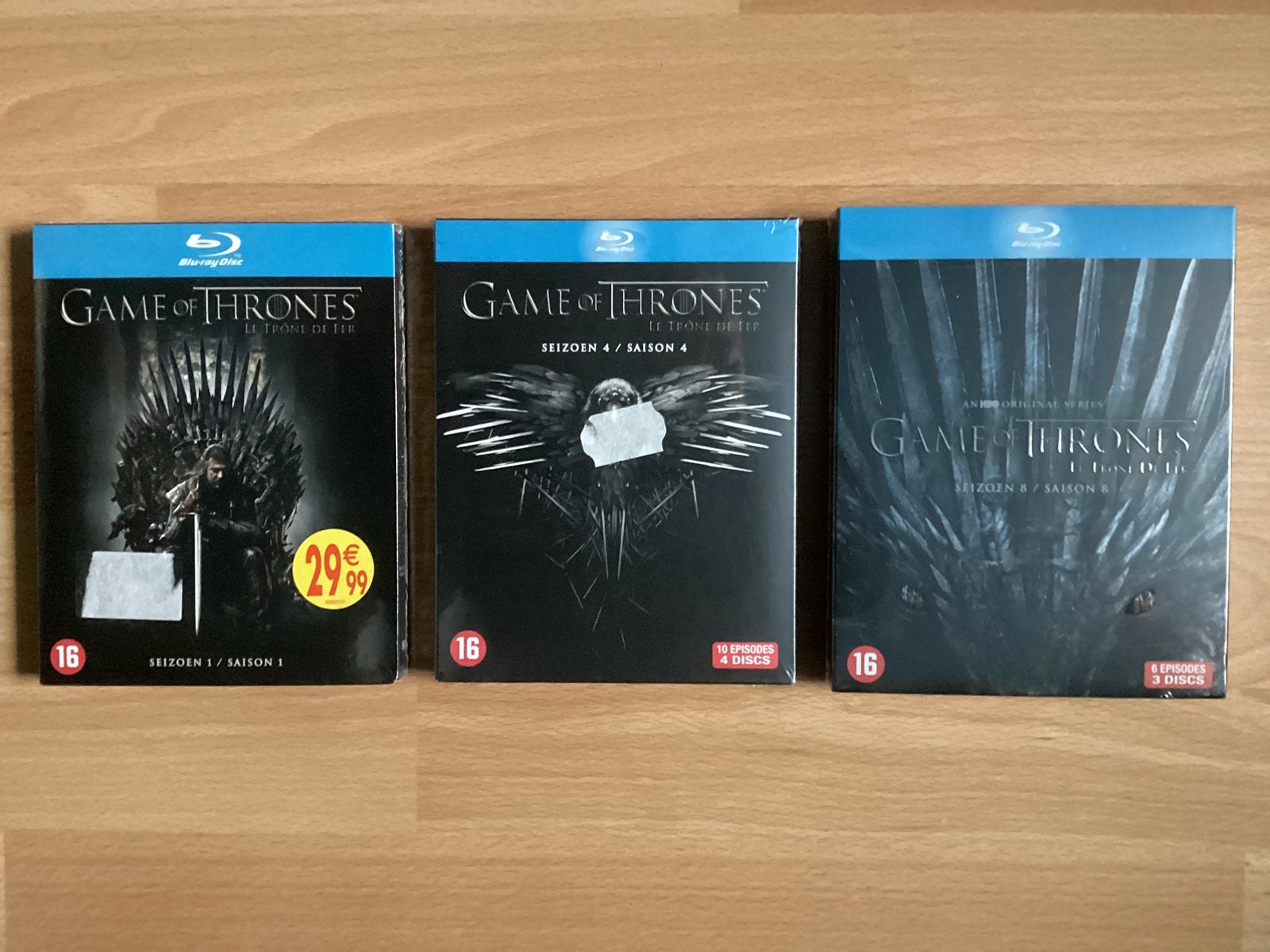 Blu-rays Game Of Thrones seizoen 1, 4 en 8 - Nieuw, Action, Enlèvement ou Envoi, À partir de 16 ans, Blu-ray