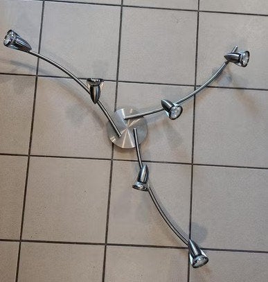 Lamp met spotjes, Ophalen