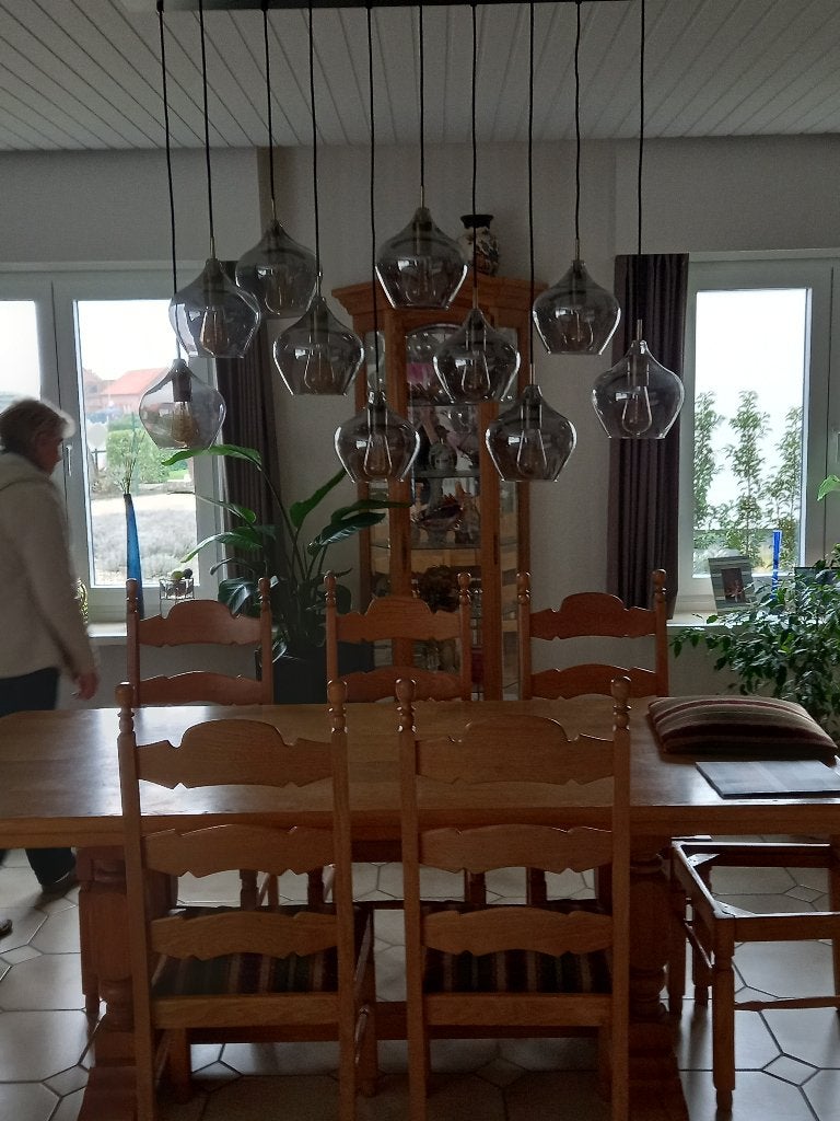 Tafel en 6 stoelen eik, Antiek en Kunst, Ophalen