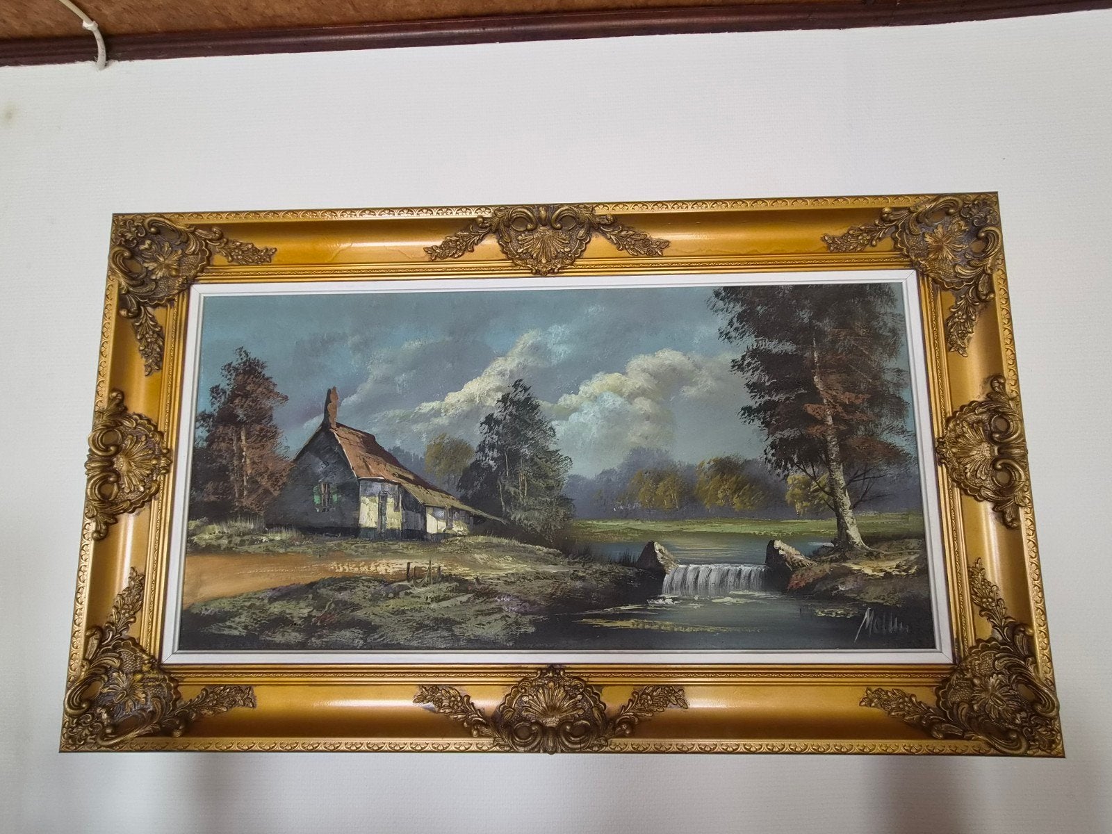 Schilderij Karel Mollin, Ophalen
