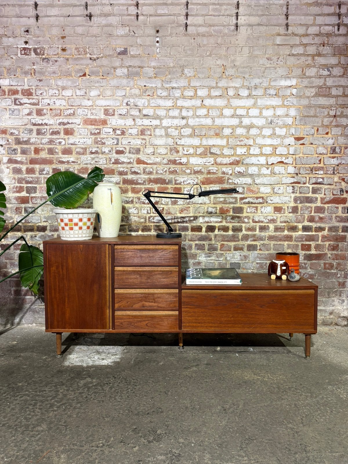 Meuble / Enfilande vintage scandinave teck bois, Enlèvement, Comme neuf