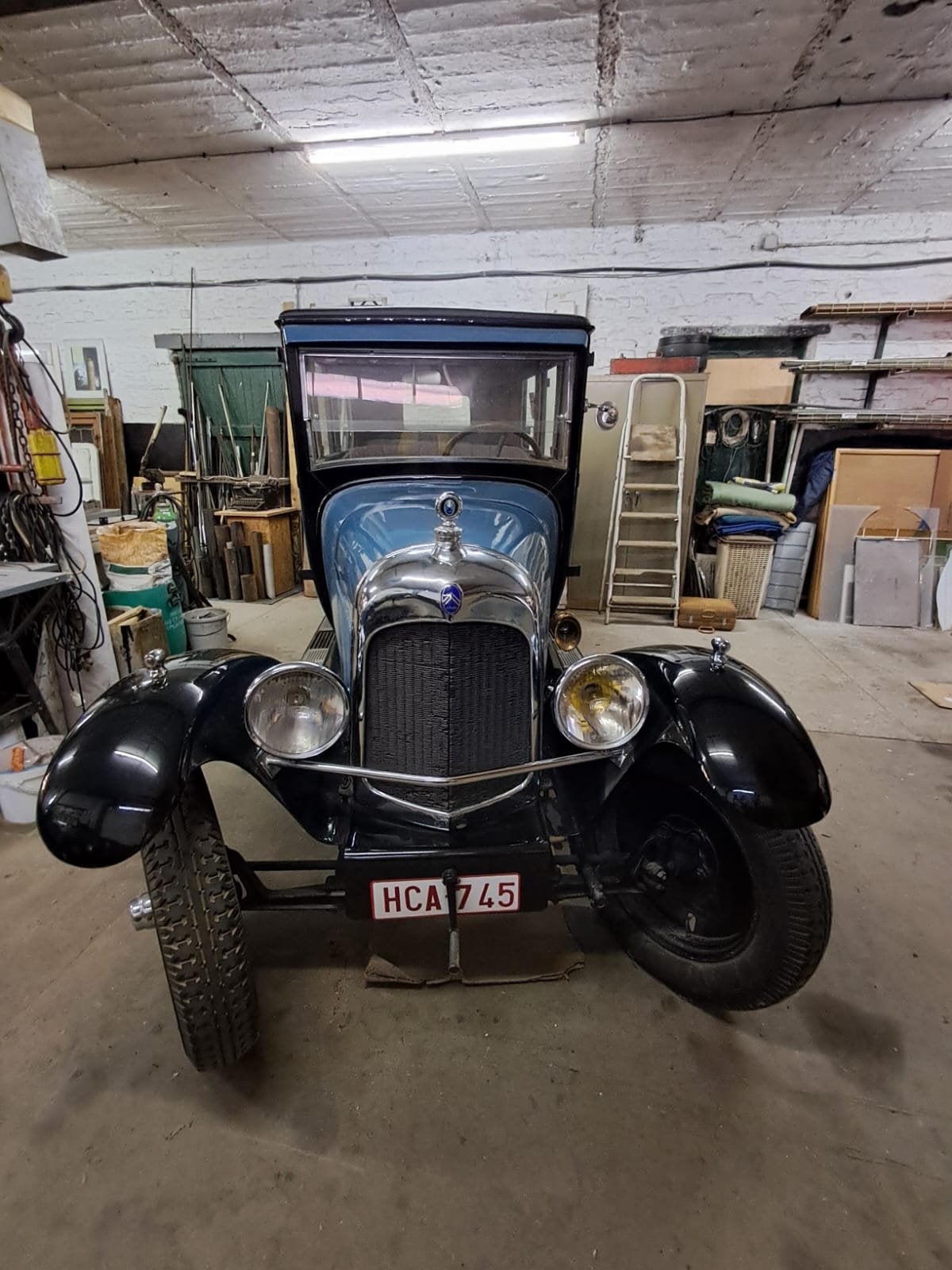 Oldtimer citroen b10, Auto's, Zwart, Bedrijf, Stadsauto, 4 deurs