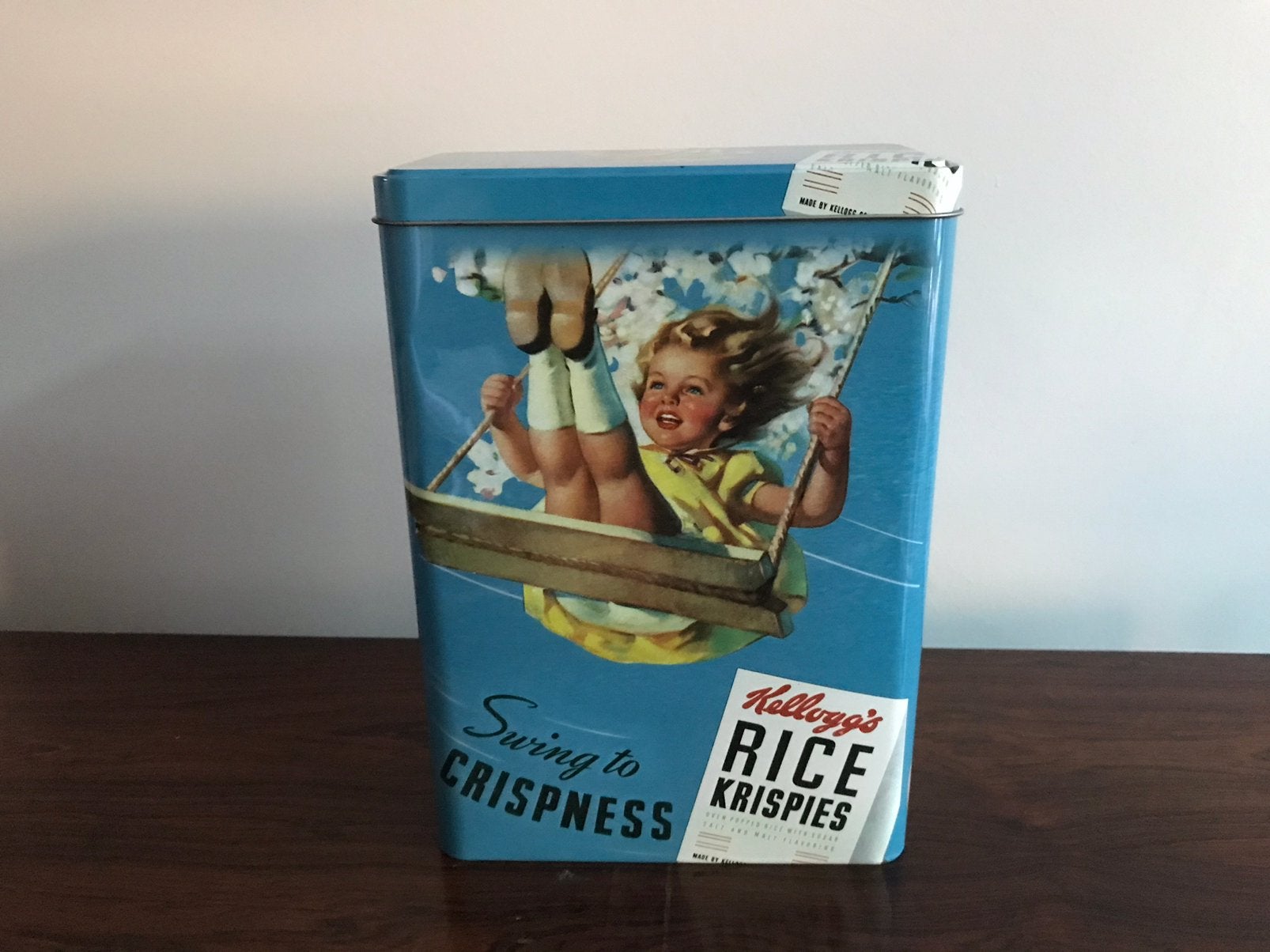 Kellogg’s groot blik blikken doos decor nostalgie, Ophalen of Verzenden, Zo goed als nieuw