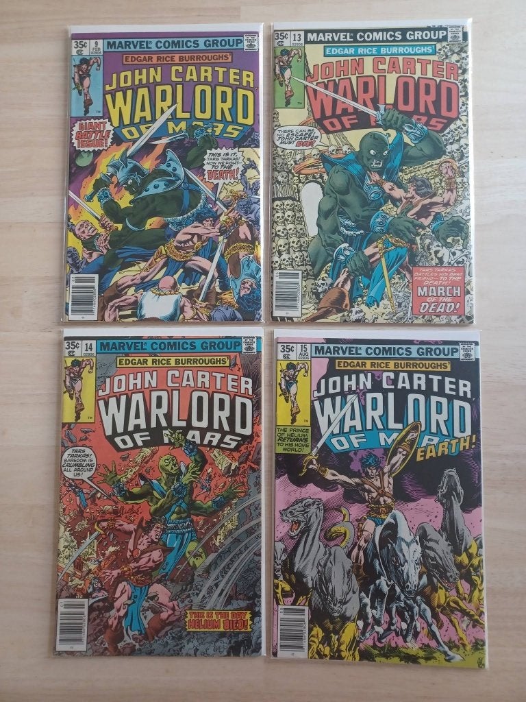 Warlord of Mars 1978-1979 (10 comics), Livres, BD | Comics, Marvel Comics, Enlèvement ou Envoi, Comme neuf, Plusieurs comics