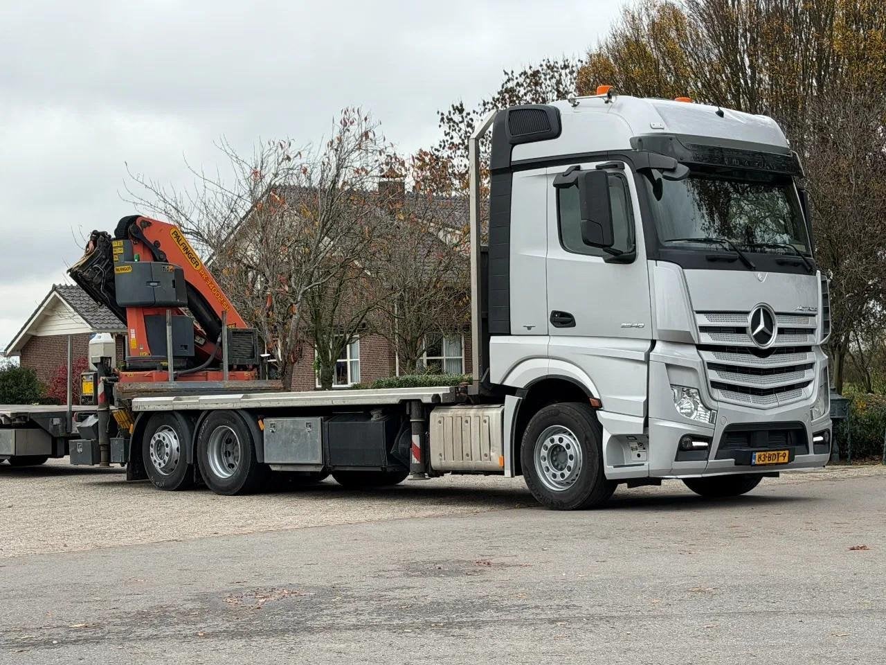 Mercedes-Benz Actros 2640 PALFINGER 34TM GRUE/GRUE ! TÉLÉC, Argent ou Gris, Achat, Euro 6, Entreprise