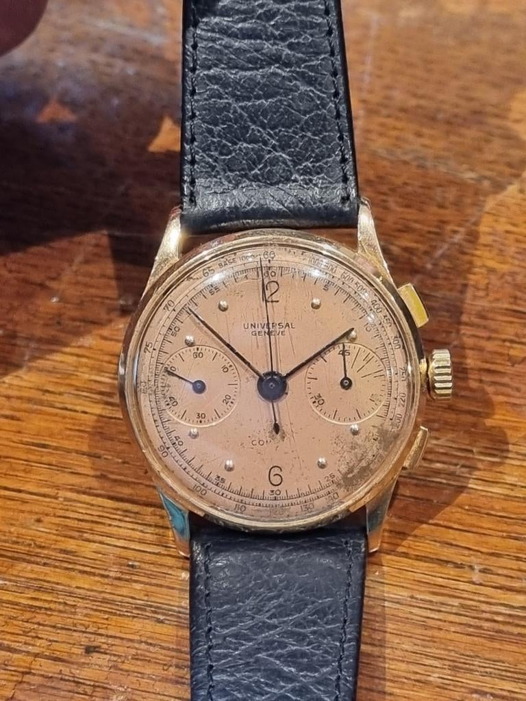 Chrono Universal Genève, Montre-bracelet, Autres marques, 1930 à 1960, Enlèvement ou Envoi