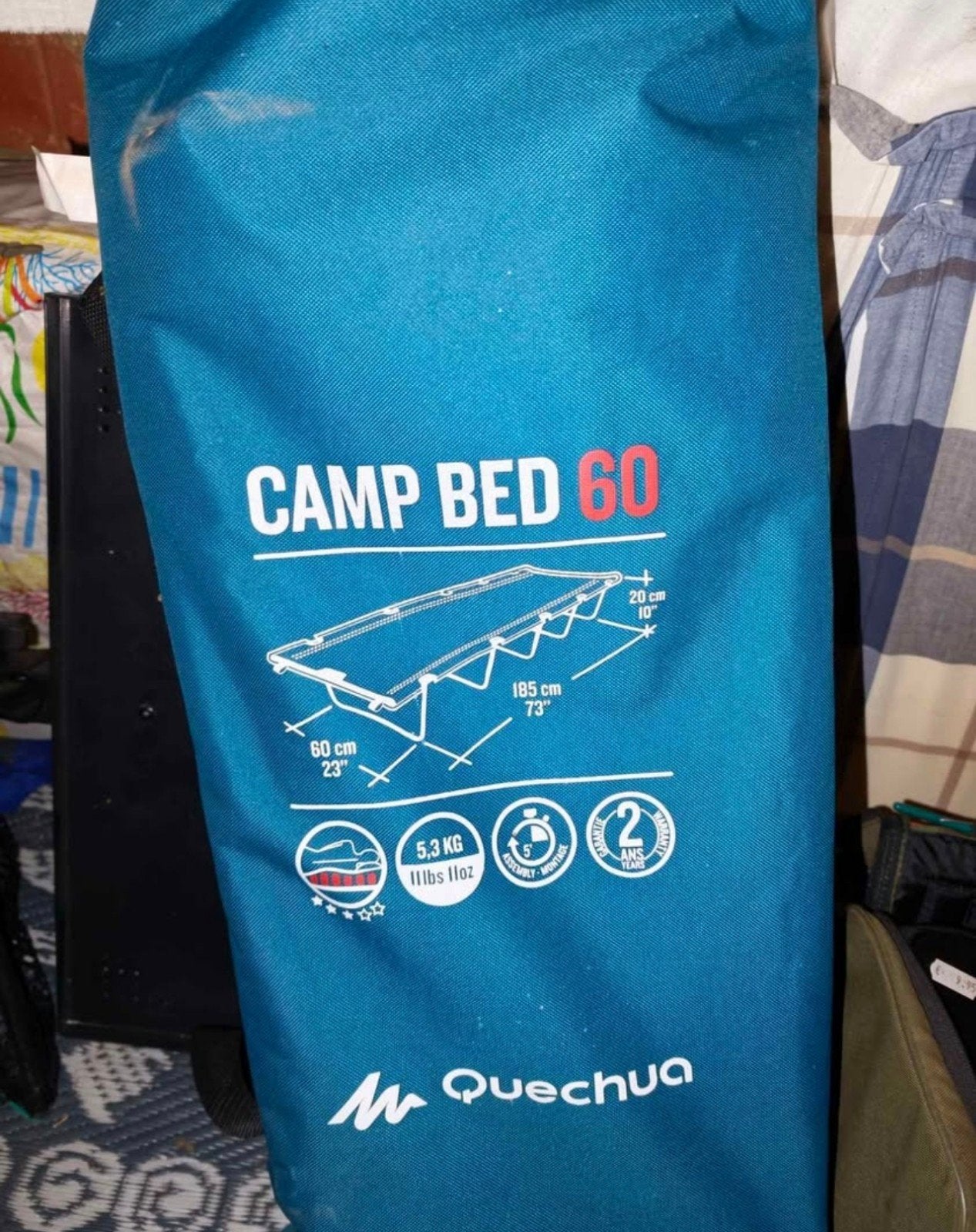 Camp Bed 60, Caravans en Kamperen, Ophalen of Verzenden, Zo goed als nieuw, 1-persoons