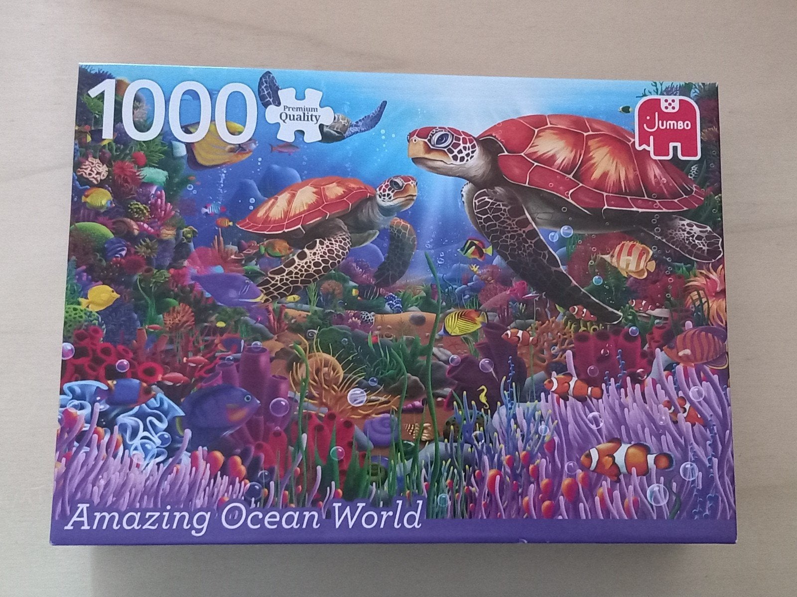 Puzzle Jumbo de 1000 pièces - Un monde sous-marin magnifique, Enlèvement ou Envoi, 500 à 1500 pièces, Utilisé, Puzzle
