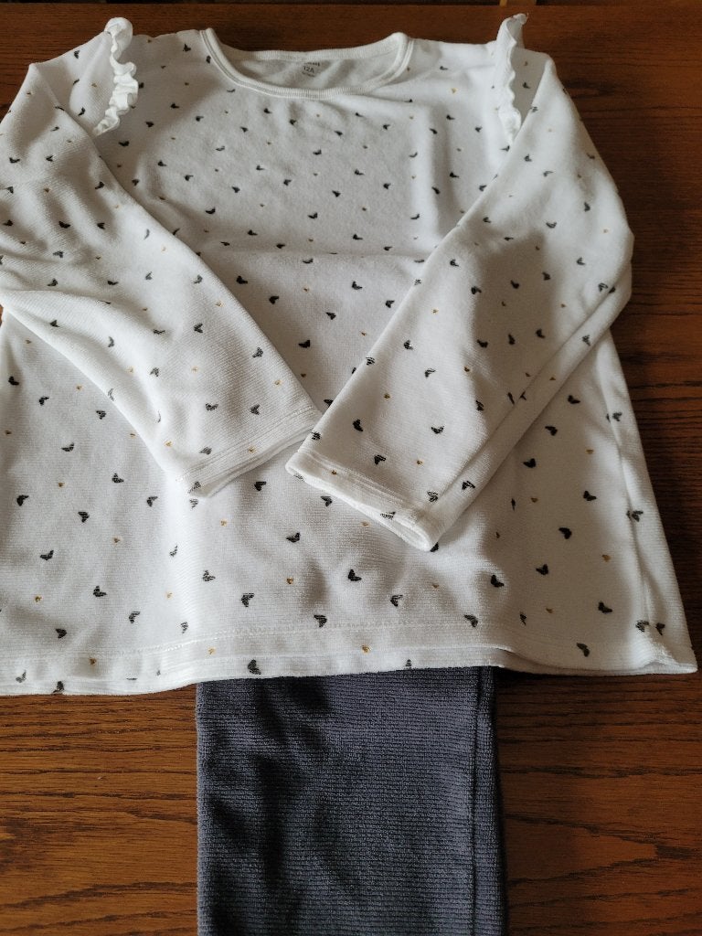 PYJAMA EN VELOURS TAILLE 12 ANS, Enlèvement ou Envoi, Comme neuf, Fille, Vêtements de nuit ou Sous-vêtements