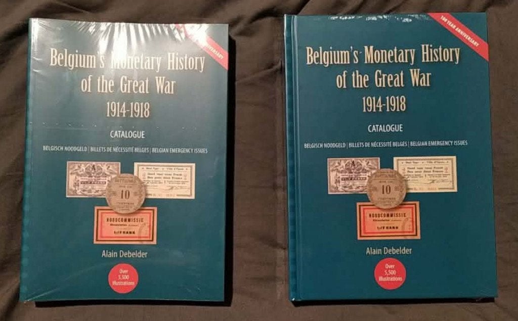 Catalogus Alain Debelder over Belgisch noodgeld in WO I, Ophalen of Verzenden