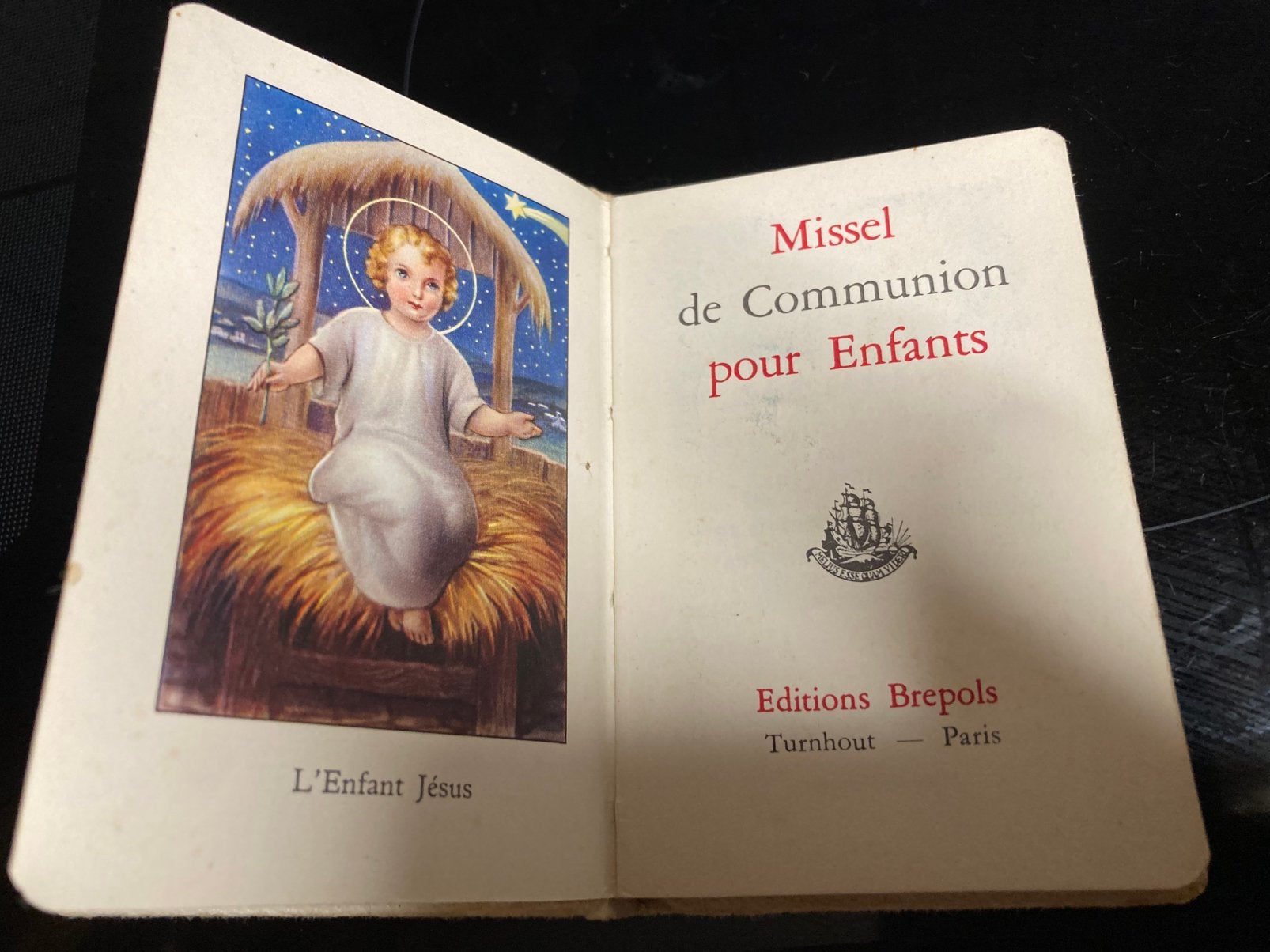 Vintage missaal gebedenboek voor kinderen, Boeken, Ophalen of Verzenden, Gelezen