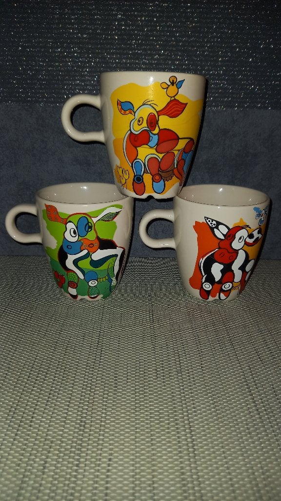 Douwe Egberts mokken, Ophalen of Verzenden, Gebruikt, Kop(pen) en/of Schotel(s)