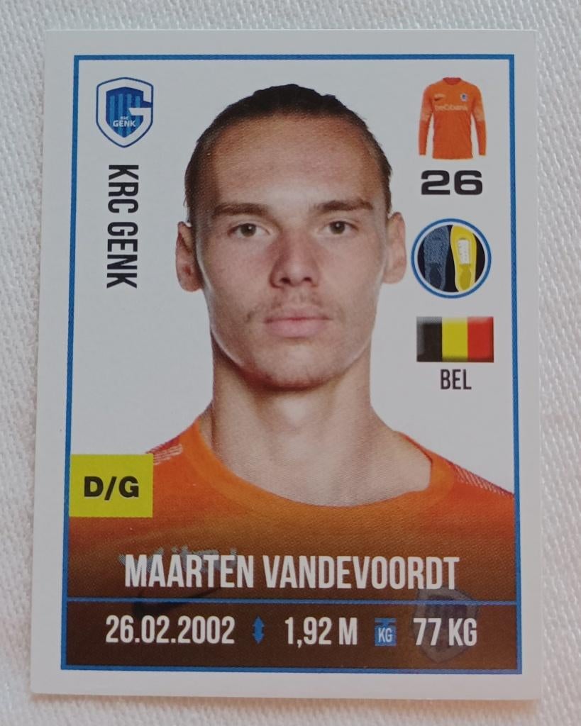 Autocollant Vandevoordt (rookie) - Pro League 2021-2022, Enlèvement ou Envoi, Comme neuf, Autocollant