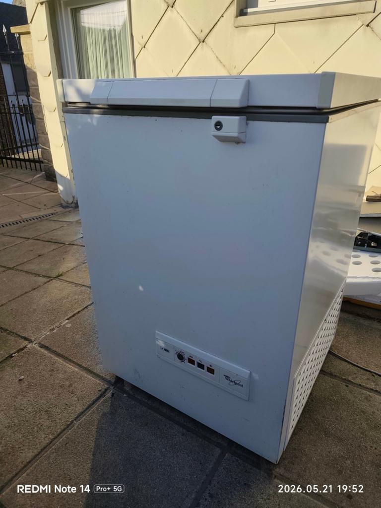 congélateur bahut Whirlpool blanc, Elektronische apparatuur, Vriezers en Diepvrieskisten, Ophalen of Verzenden, Vrieskast