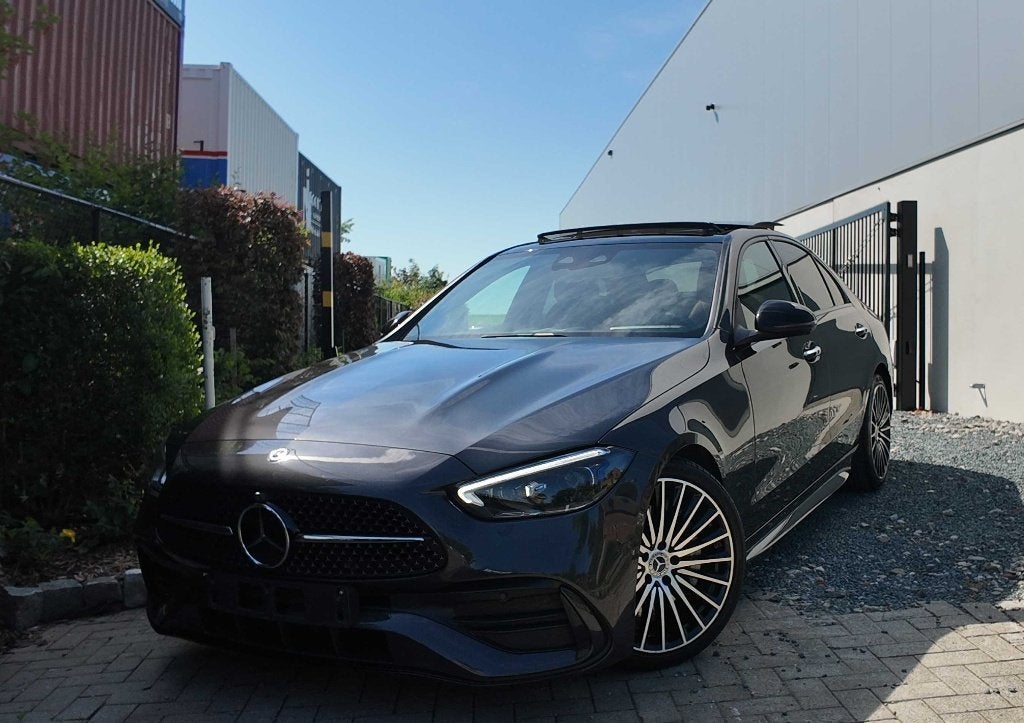 Mercedes-Benz C 220 d AMG Line Int. /Ext. 9G-Tronic Pano, Auto's, Mercedes-Benz, Automaat, Dealer onderhouden, Achterwielaandrijving