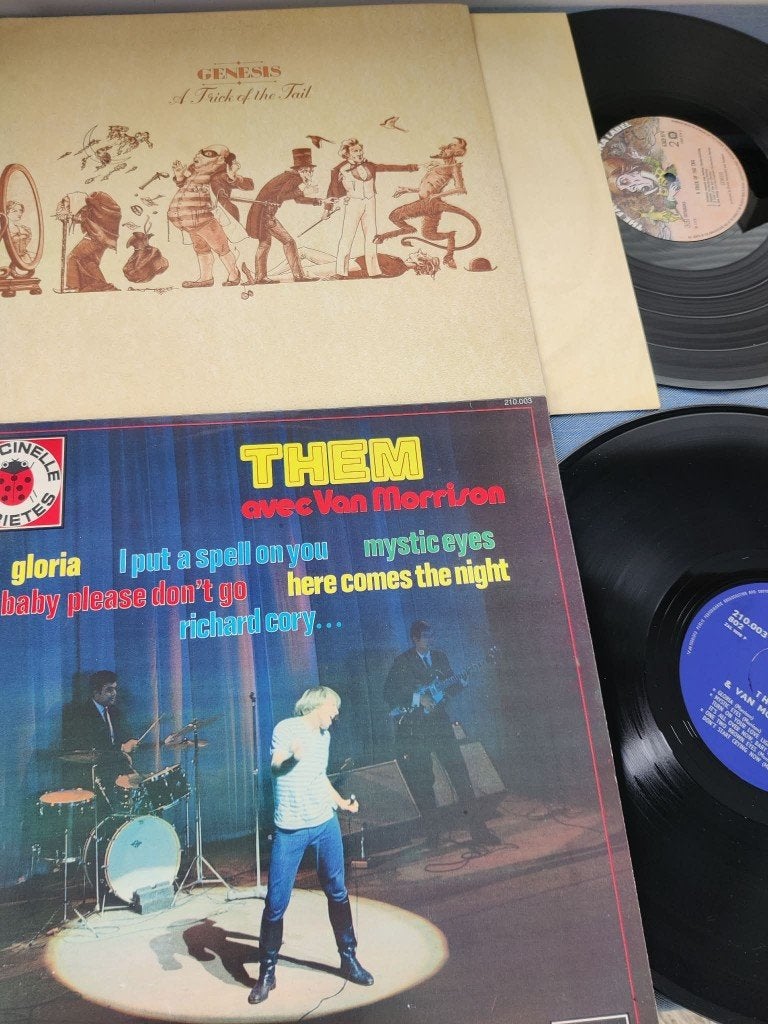 lot lp: Them (gr hits) + Genesis (a trick of the tail), Ophalen of Verzenden, LP