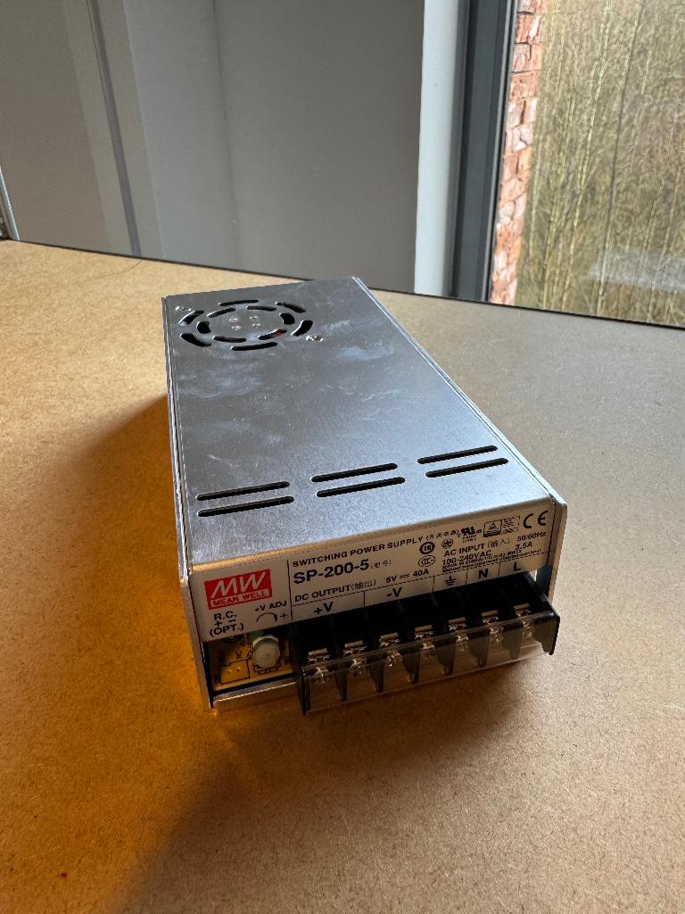 Mean Well SP-200-5 voeding 5V 40A (200W), Elektronische apparatuur, Ophalen, Nieuw
