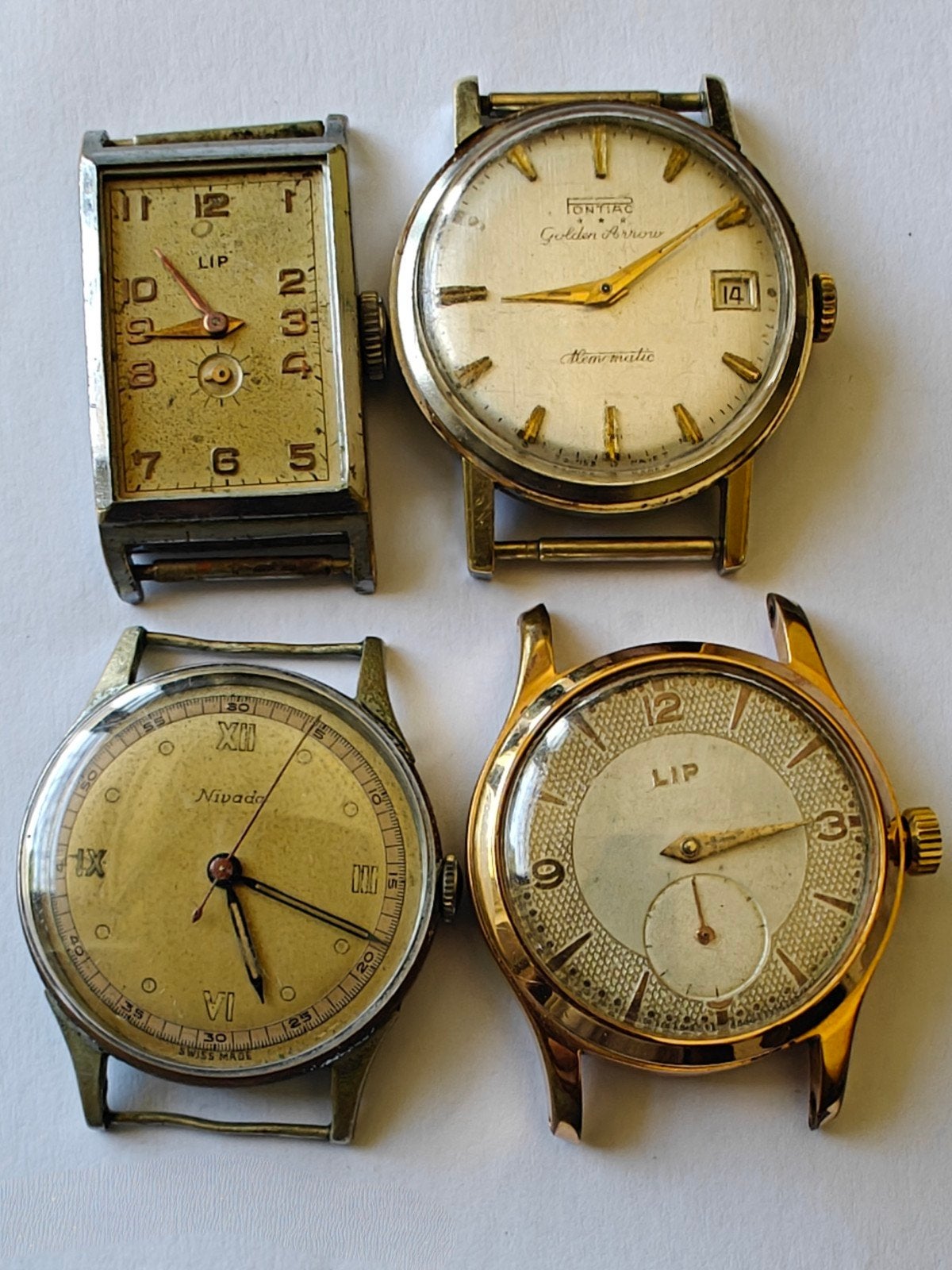 Vintage horlogeset, Handtassen en Accessoires, Horloges | Antiek, Ophalen of Verzenden