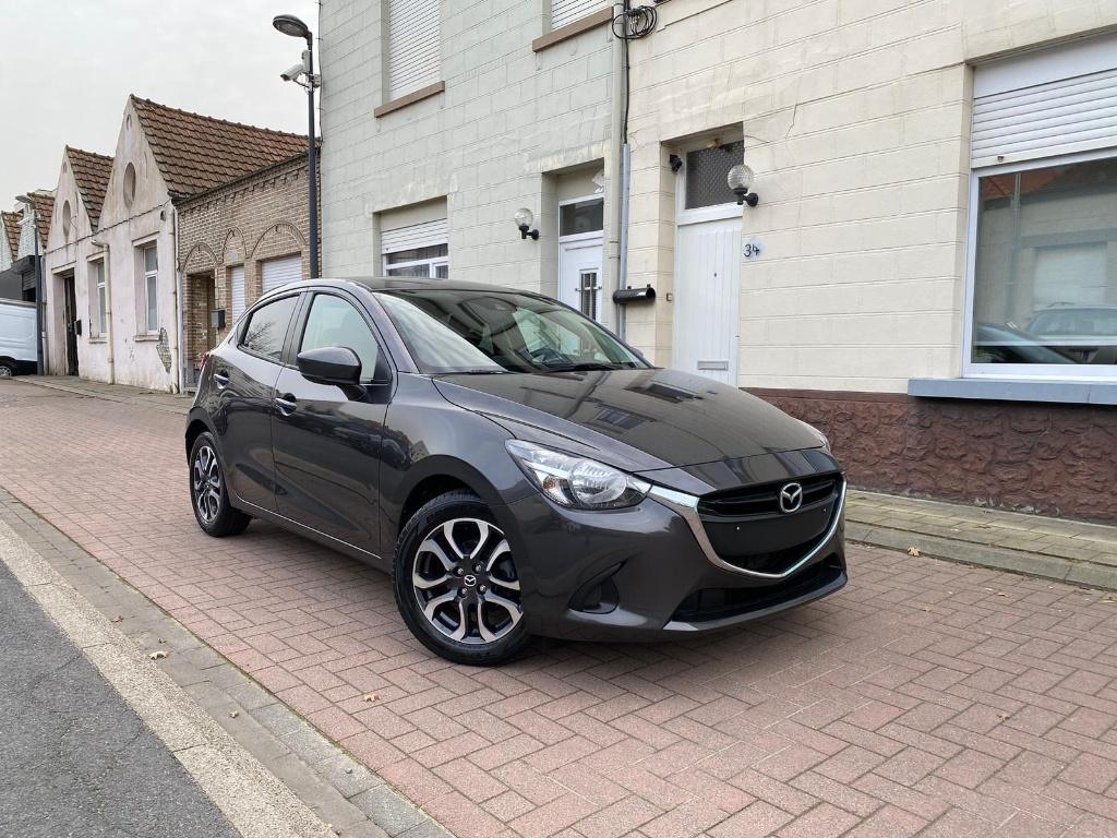 Mazda 2 Skyactiv-G 1.5i benzine/75000 km/eerste eigenaar, Auto's, 4 cilinders, 5 deurs, Zilver of Grijs, USB