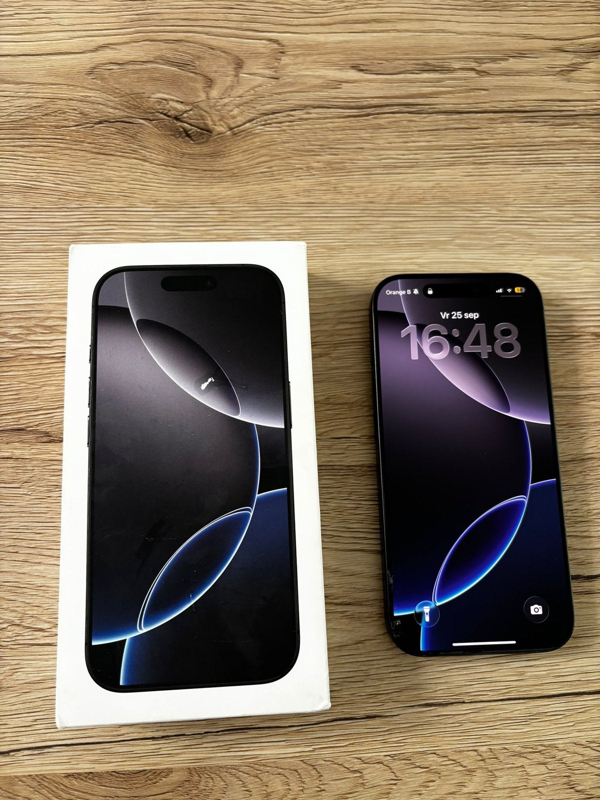 iPhone 16 Pro 128GB Zwart Titanium— prijs bespreekbaar, Telecommunicatie, Zwart, Zonder abonnement, 90 %, Ophalen