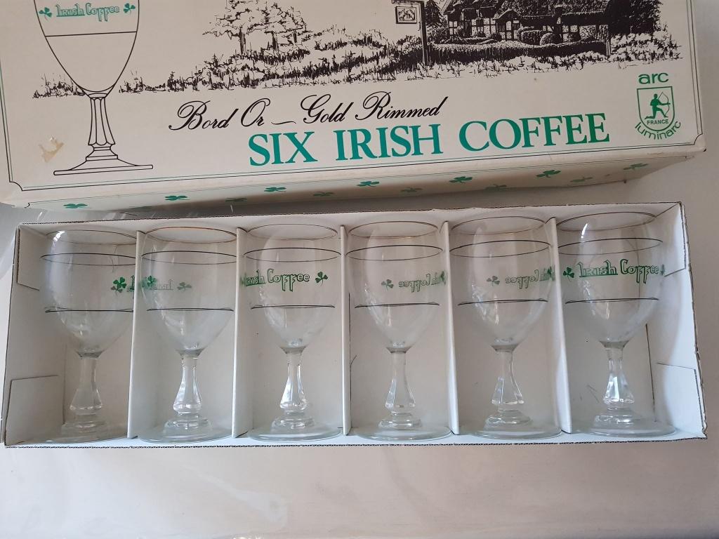 Ensemble de verres à café irlandais, Collections, Enlèvement ou Envoi, Comme neuf