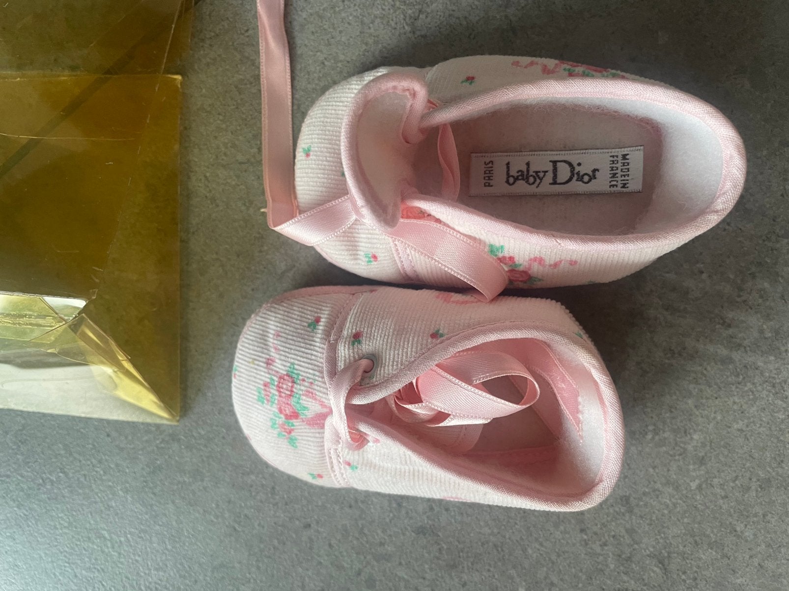 Baby Dior babyschoentjes roze maat 19– originele doos, Ophalen, Zo goed als nieuw