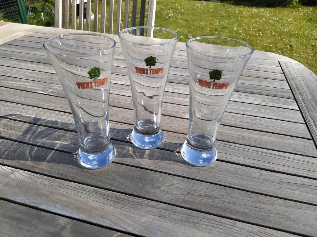 Lot de 3 verres/flûte "Vieux-Temps", Enlèvement