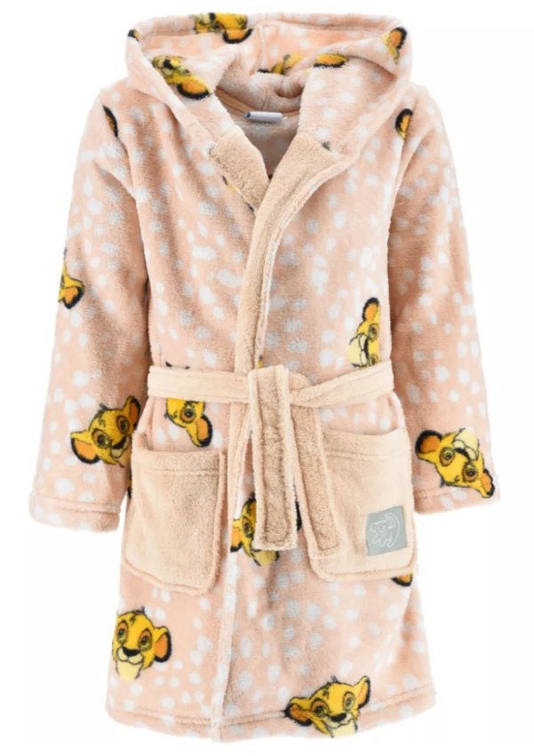 Lion King fleece Badjas - Maat 98 - 110 - Disney, Enlèvement ou Envoi, Vêtements de nuit ou Sous-vêtements, Fille, Neuf