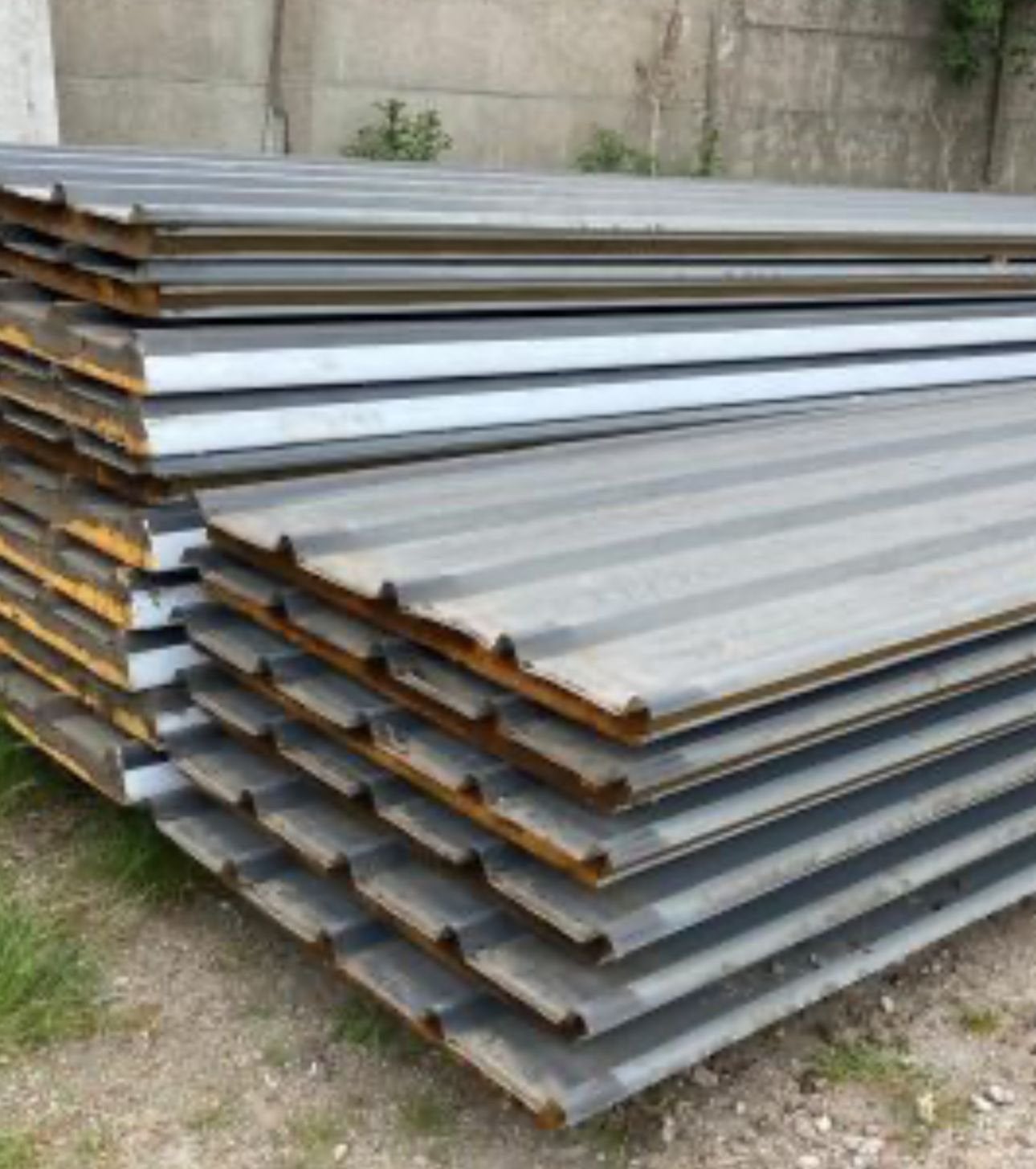 Dakplaten 500m2, Doe-het-zelf en Bouw, Platen en Panelen, Ophalen, Gebruikt