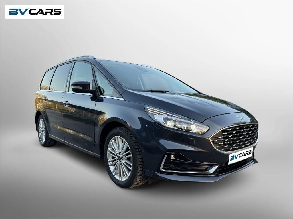 Ford Galaxy 2.5i HEV V-Line 7Pl/Pano/AHK/Full option, Auto's, Ford, Monovolume, 4 cilinders, Blauw, 7 zetels