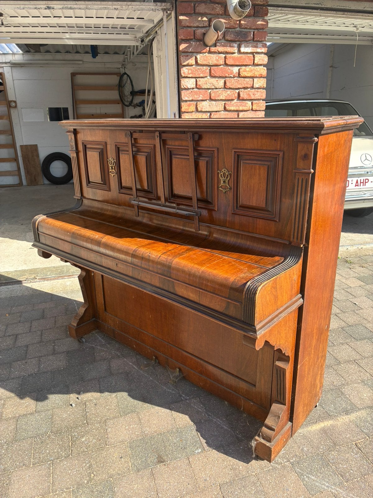 Piano, Muziek en Instrumenten, Ophalen, Gebruikt, Bruin, Piano