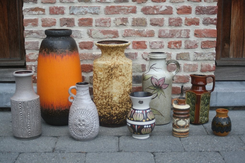 Vase West-Germany Scheurich Bay Keramik (1960), Antiquités & Art, Enlèvement ou Envoi