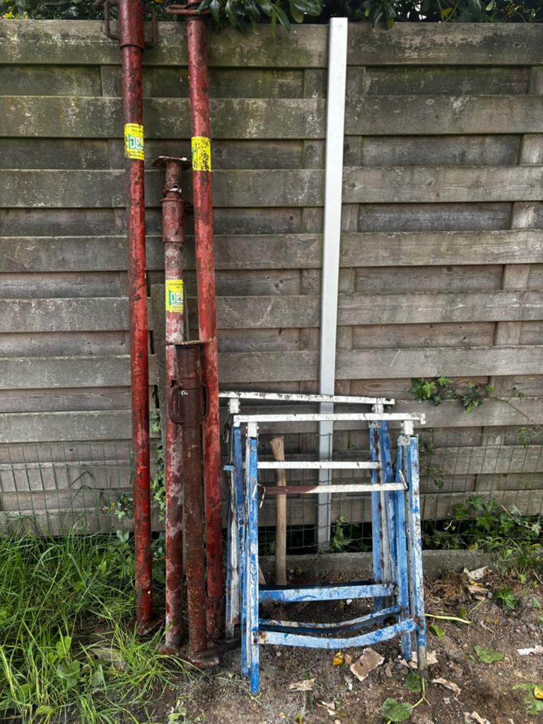Bouwstempels, Doe-het-zelf en Bouw, Steigers, Ophalen, Gebruikt